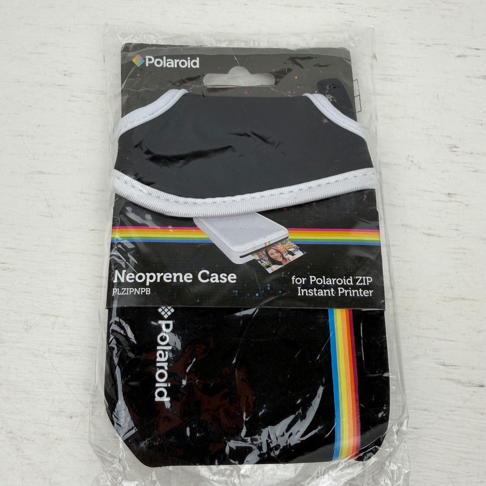 Polaroid Neoprene Case for Polaroid ZIP Instant Printer Black PLZIPNPB New